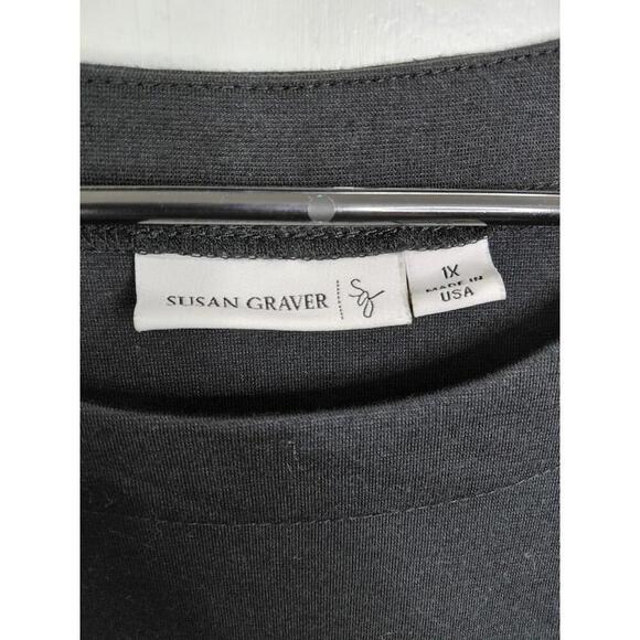 Susan Graver Dress Womens 1X Capsule Minimalist Neutral Basic Sleeveless - Picture 6 of 8